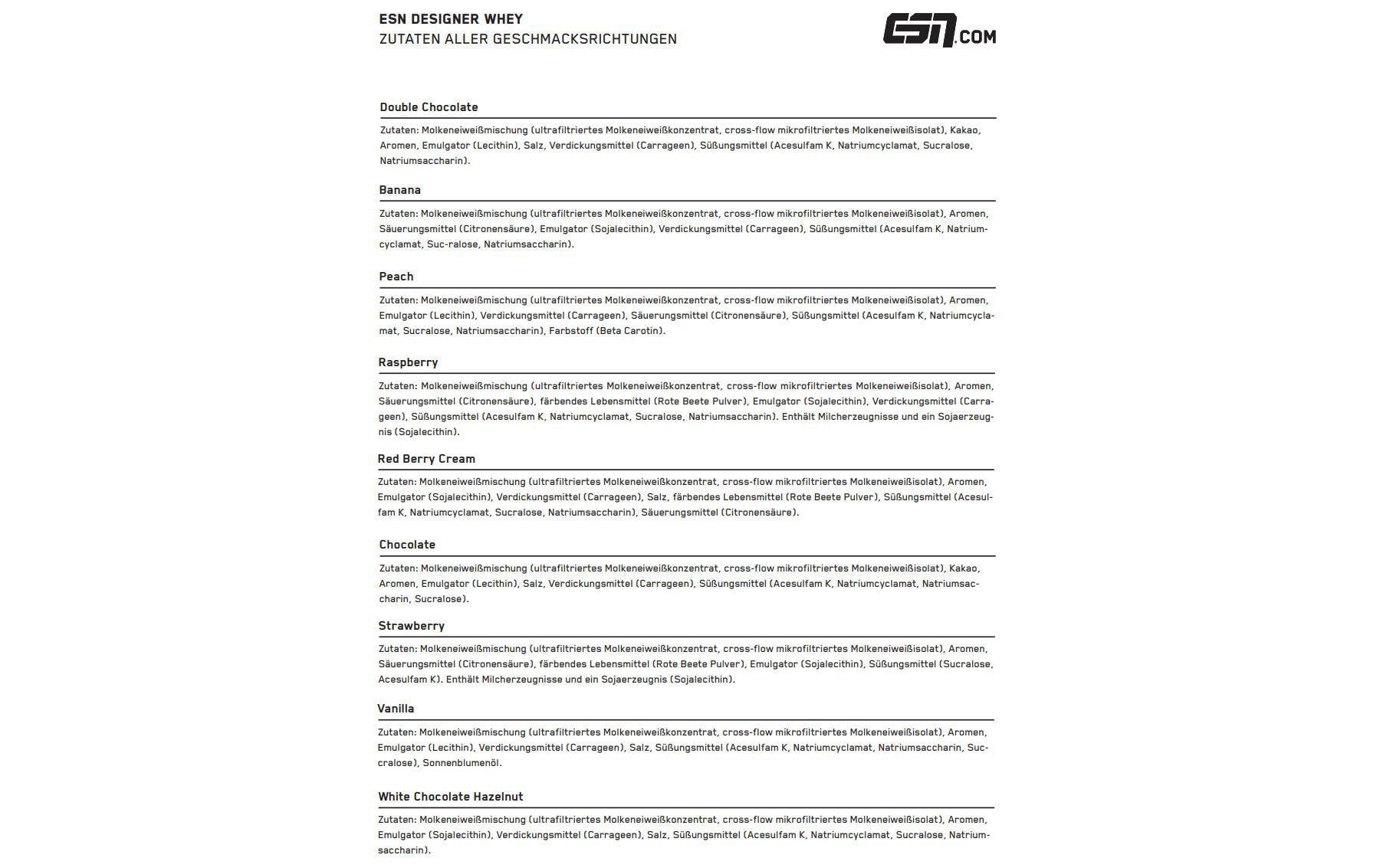 ESN Pulver Designer Whey Protein Double Chocolate 1000 g, Beutel