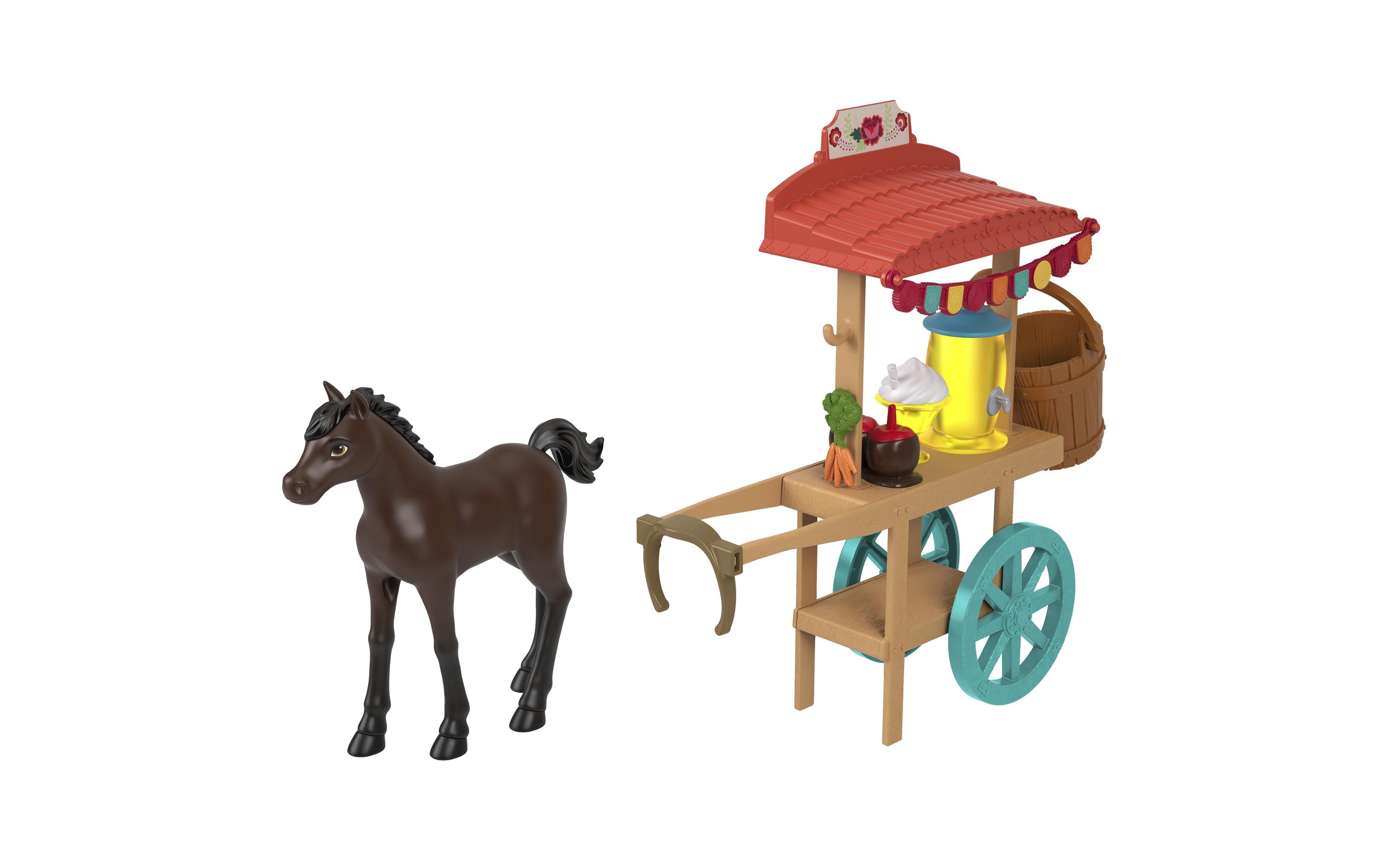 Mattel Spielset Untamed Miradero Festivalstand mit Snacks & Pony