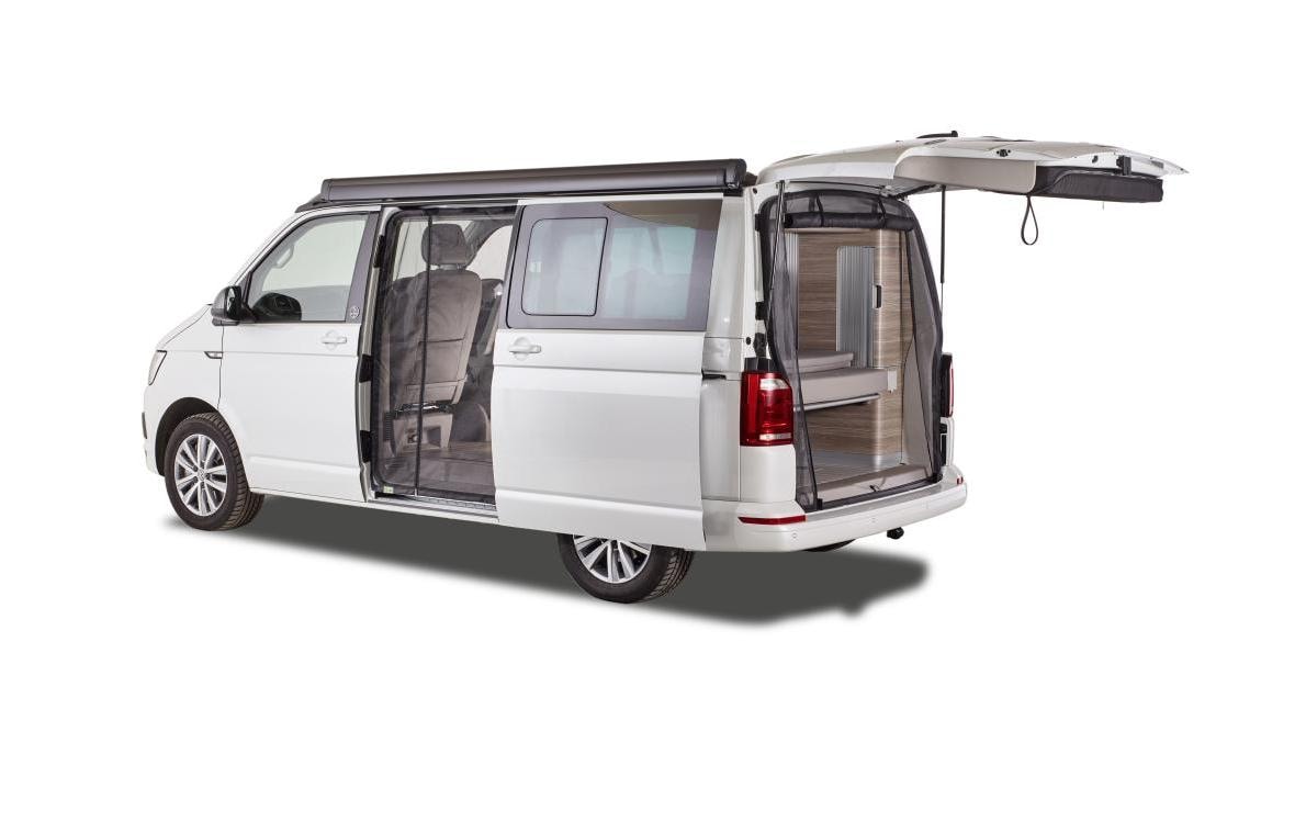 Van Quito Moskitonetz mit Schiebetüren, links Van Quito Moskitonetz mit Schiebetüren, links