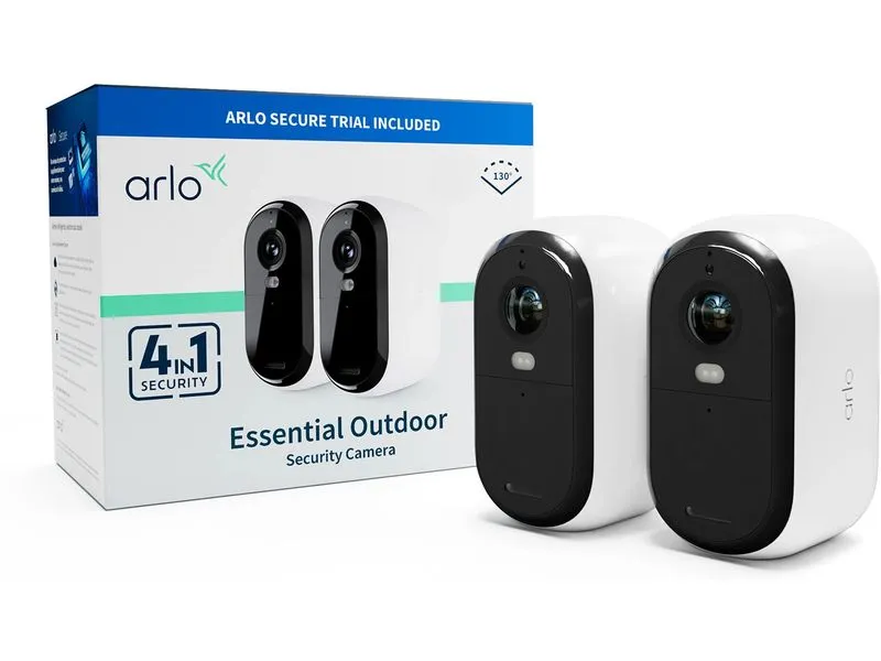 Arlo Outdoor FHD (Gen 2) VMC2250 Weiss, 2er Set mit 2 Halterungen