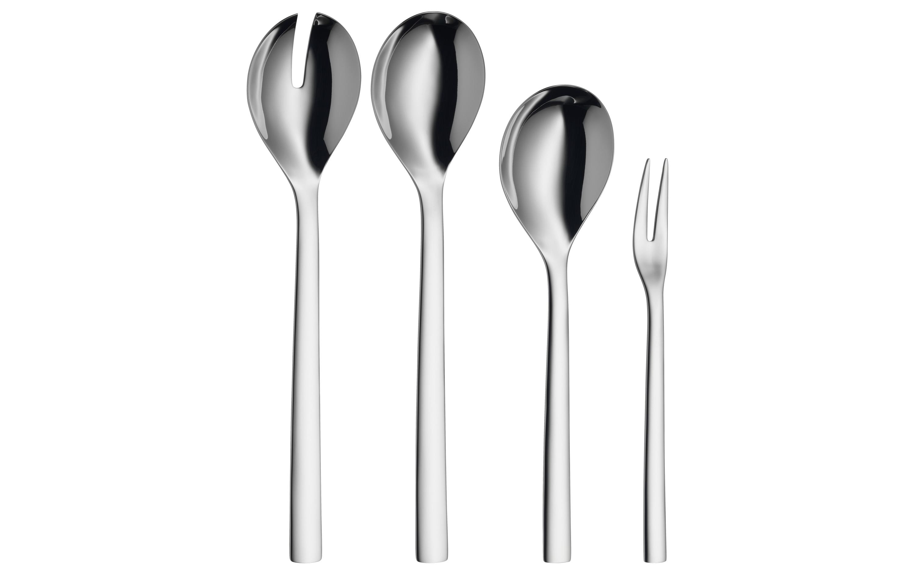 WMF Salatbesteck Nuova 4-teilig, Silber
