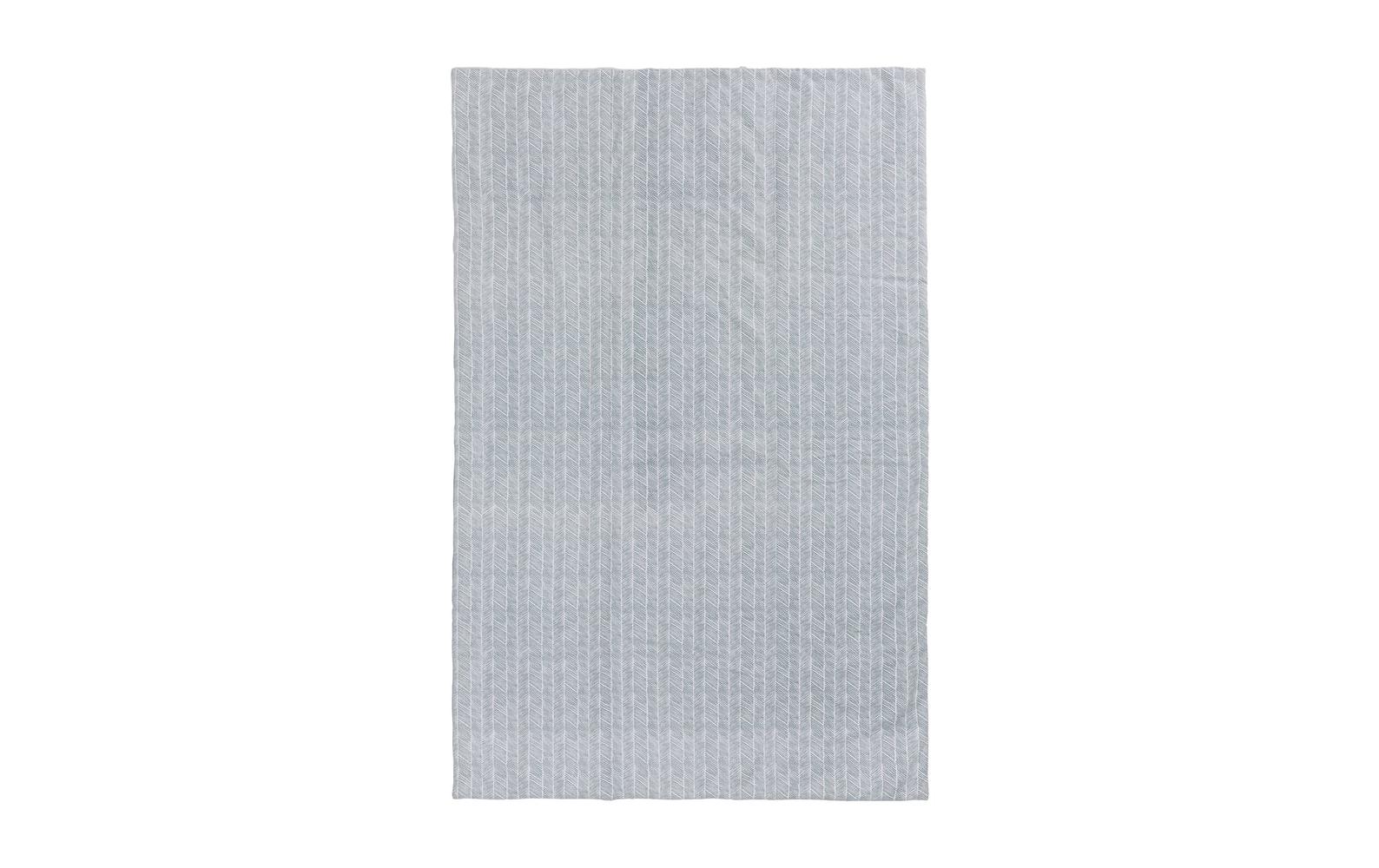 Urbanara Picknickdecke Mallur 130 x 190 cm - Grüngrau / Weiss Urbanara Picknickdecke Mallur 130 x 190 cm - Grüngrau / Weiss