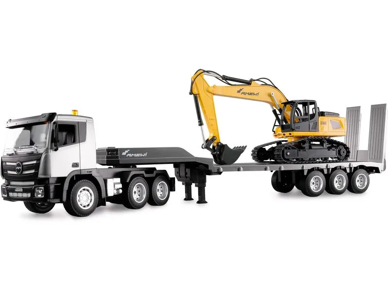 Amewi Lastwagen G836E Zugmaschine und Bagger Set RTR Amewi Lastwagen G836E Zugmaschine und Bagger Set RTR
