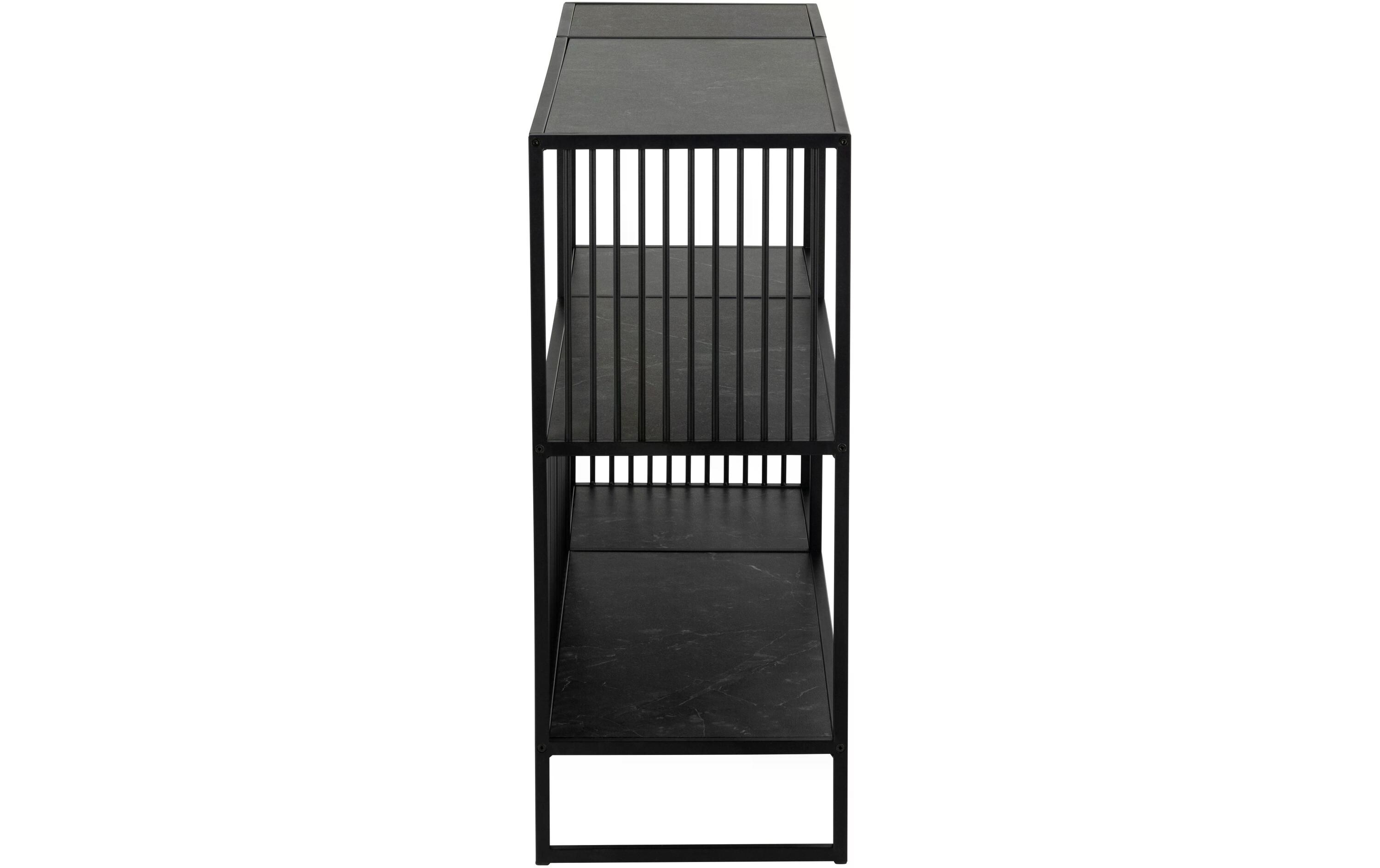 AC Design Regal Strington 120 x 35 x 83 cm, Schwarz