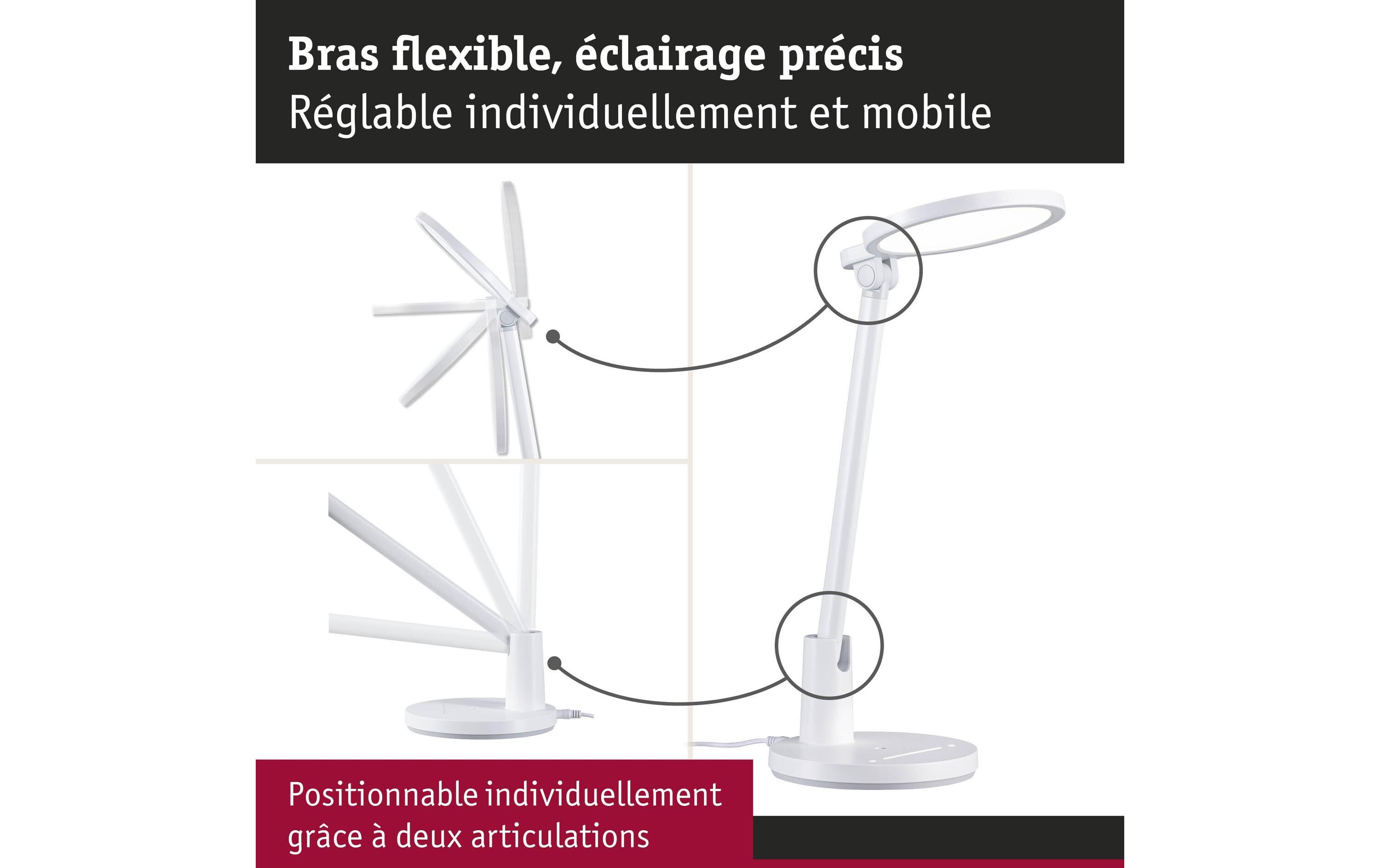 Paulmann Schreibtischleuchte Schreibtischleuchte Weiss matt