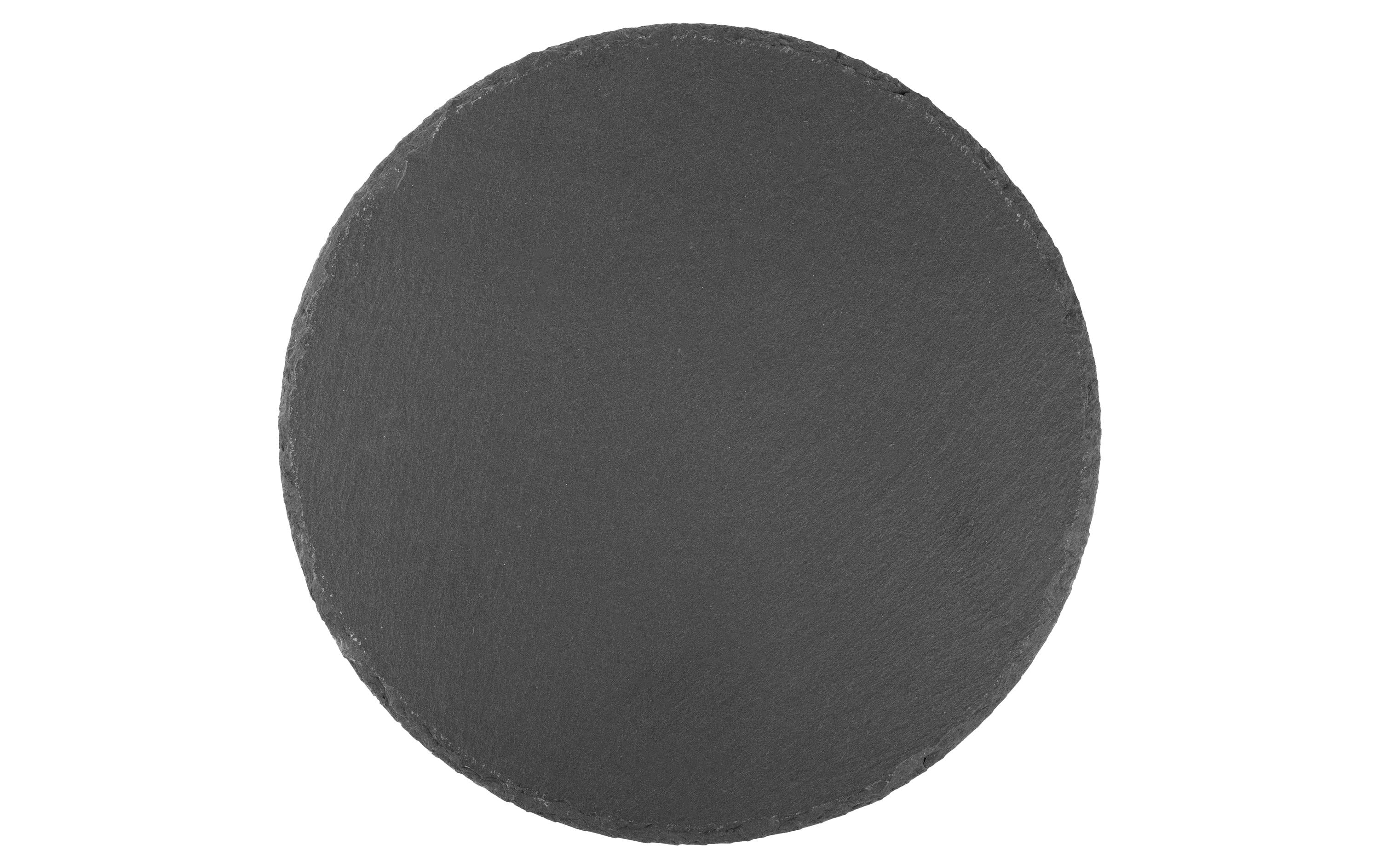 COCON Kerzenuntersetzer Ø 20 cm, Schiefer, Schwarz
