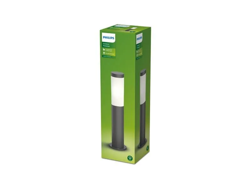 Philips Sockelleuchte Utrecht, 45 cm, 20W, E27, Anthrazit Philips Sockelleuchte Utrecht, 45 cm, 20W, E27, Anthrazit