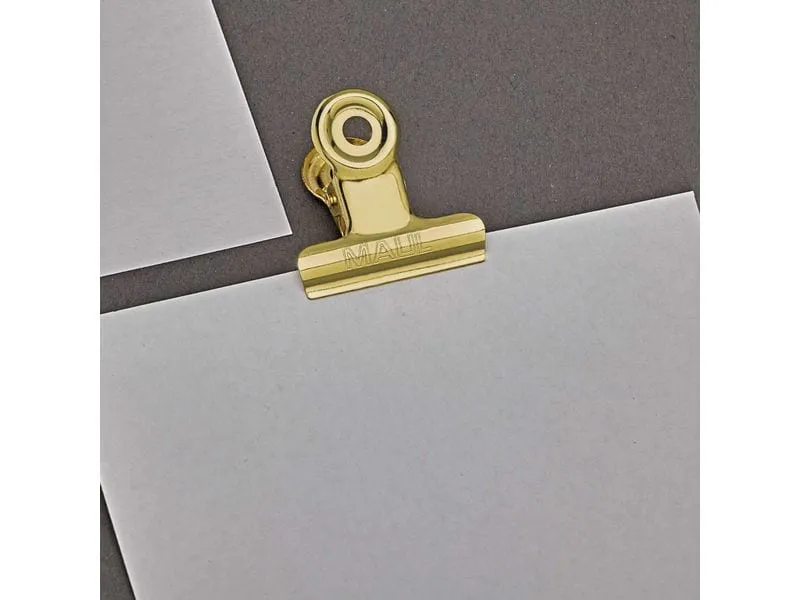 Maul Papierklemme MAULstandard 30 mm, 10 Stück, Gold