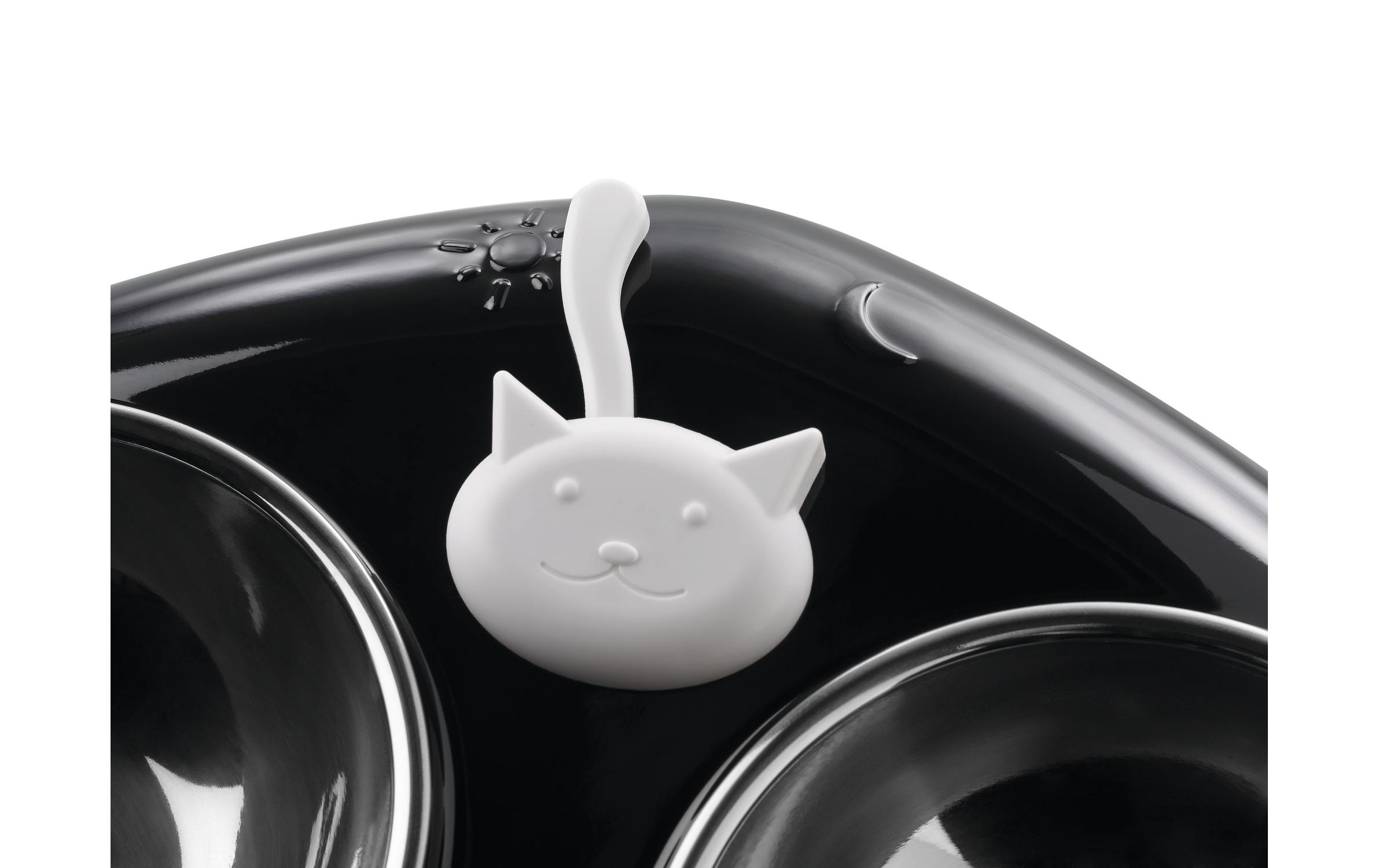 Hunter Melamin-Futterbar Moulins, 2 x 150 ml, Schwarz