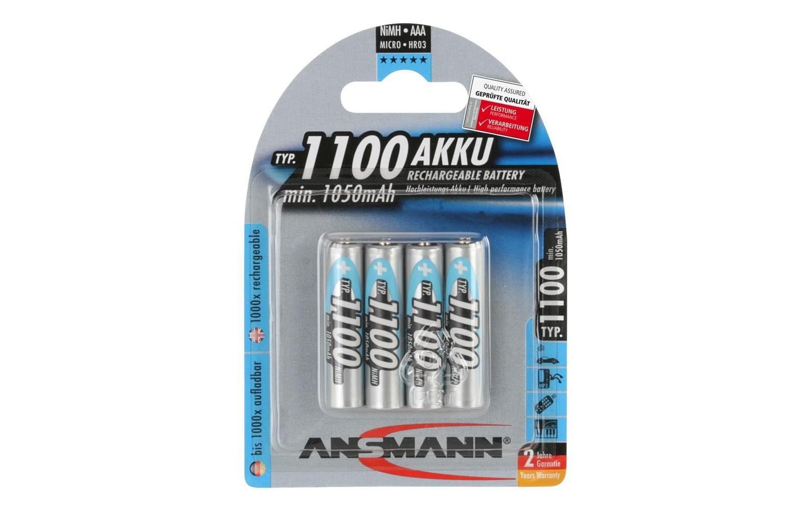 Ansmann Akku 4x AAA 1050 mAh Ansmann Akku 4x AAA 1050 mAh