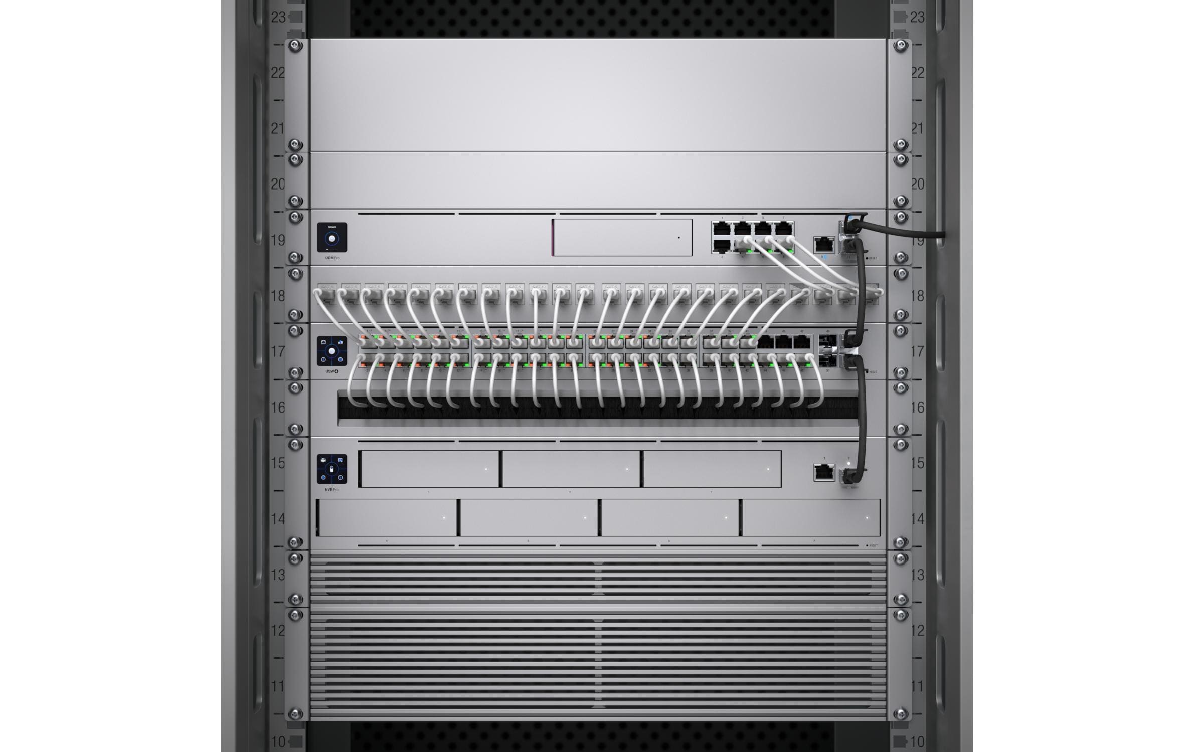 Ubiquiti Blindblende UACC-RACK-PANEL-BLANK-1U 1HE 19, Silber