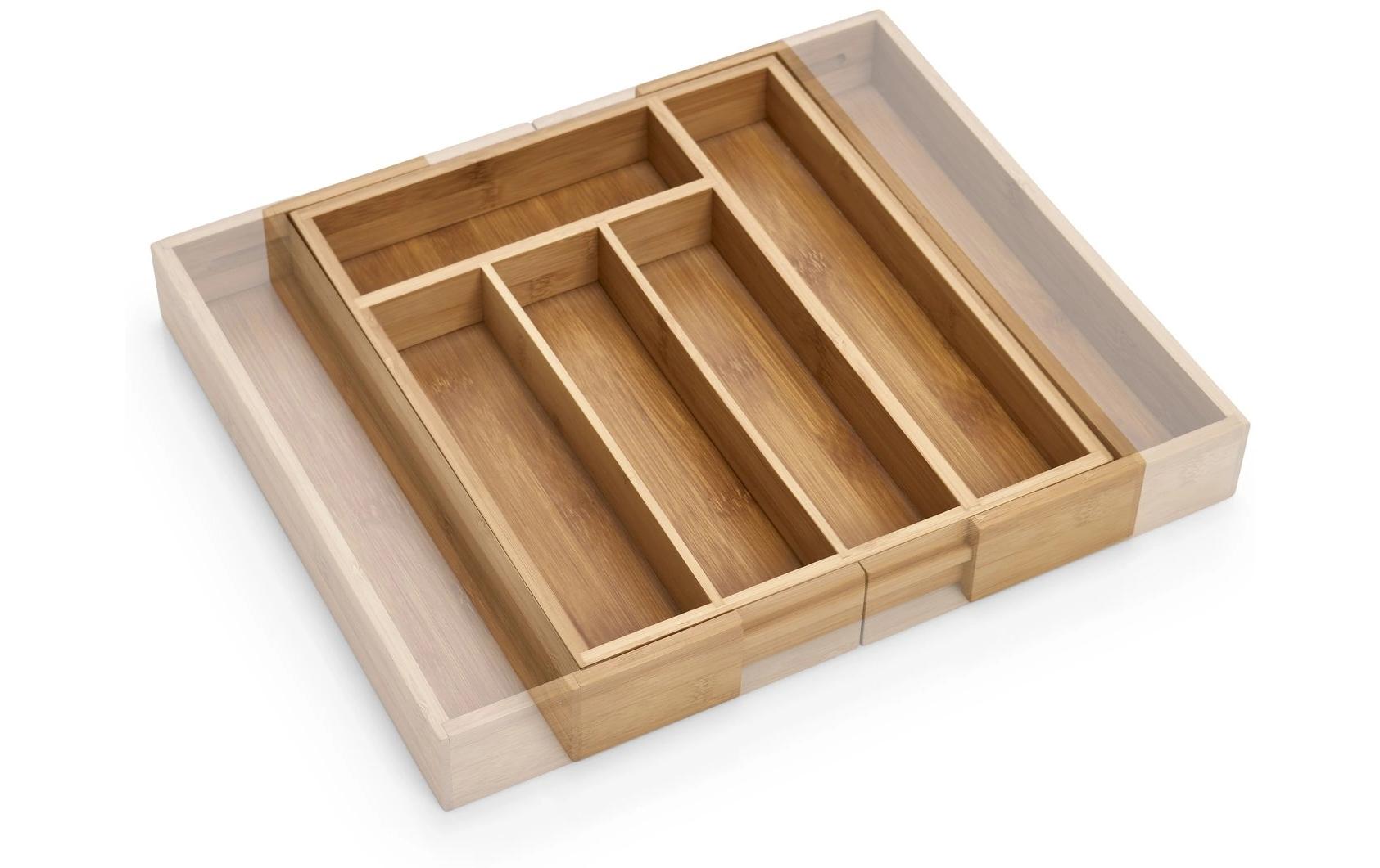 Zeller Present Besteckkasten Bamboo ausz. Braun