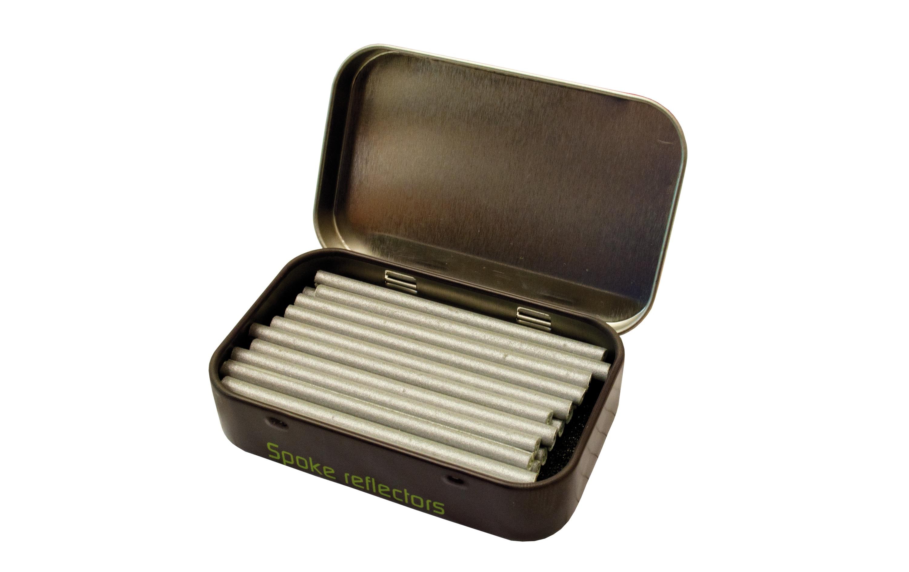 OEM Speichen Reflektoren Alu-BOX mit 24 Stück