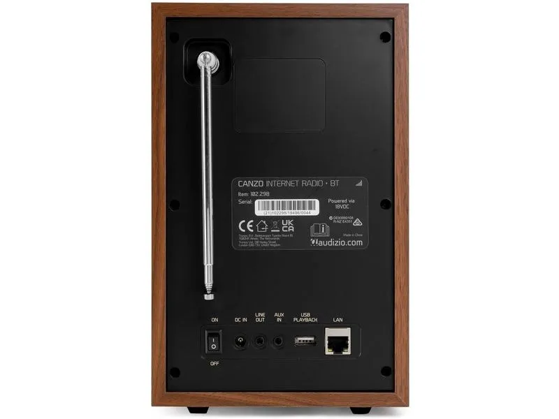 Audizio Internet Radio Canzo Dunkelbraun Audizio Internet Radio Canzo Dunkelbraun