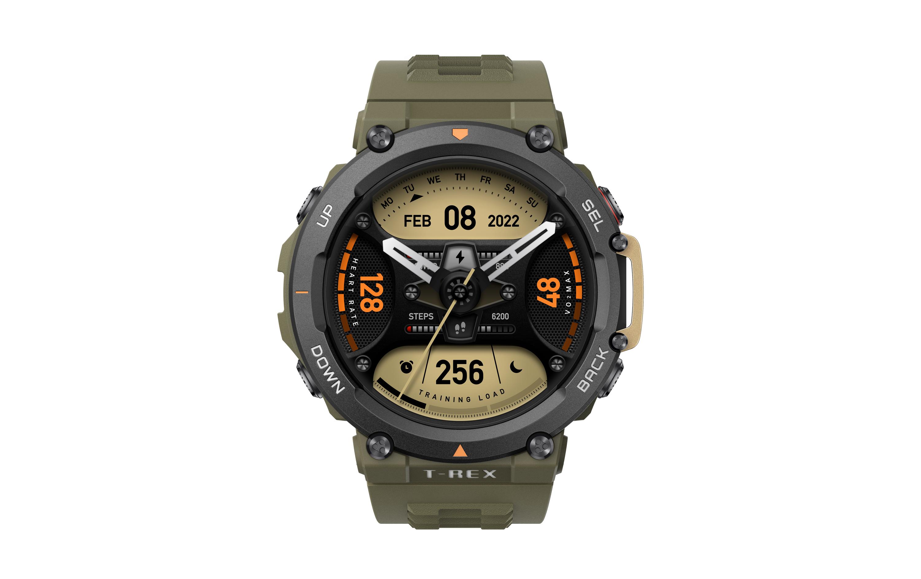 Amazfit Smartwatch T-Rex 2 Wildes Grün
