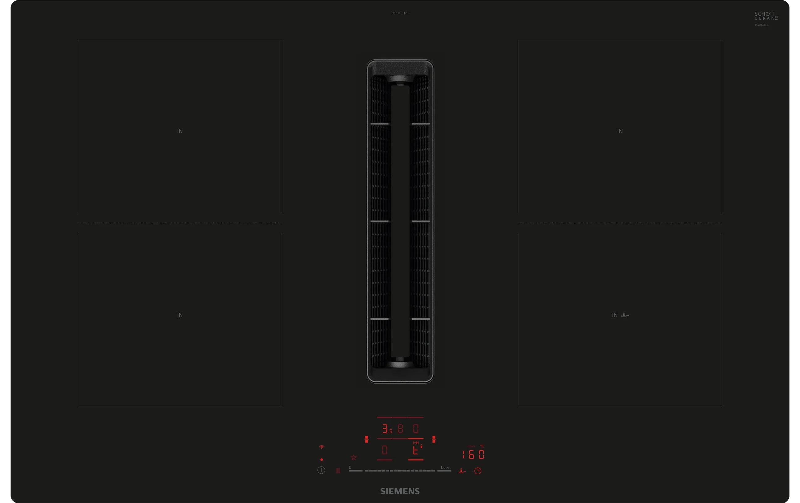 Siemens Kochfeld mit Dunstabzug iQ500 ED811HQ26E