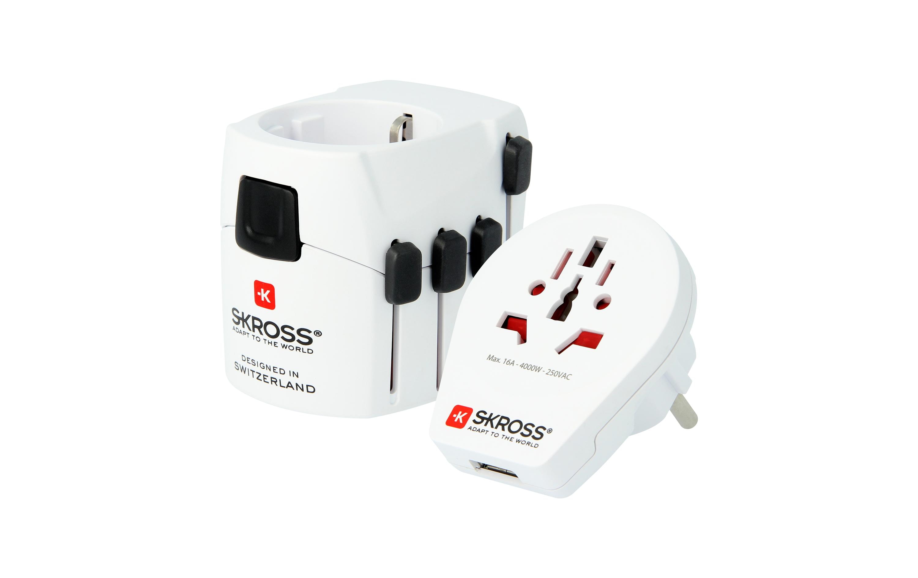 SKROSS Weltreiseadapter PRO World & USB