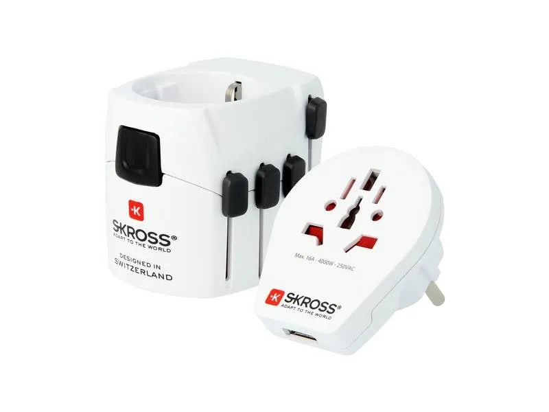 SKROSS Weltreiseadapter PRO World & USB SKROSS Weltreiseadapter PRO World & USB