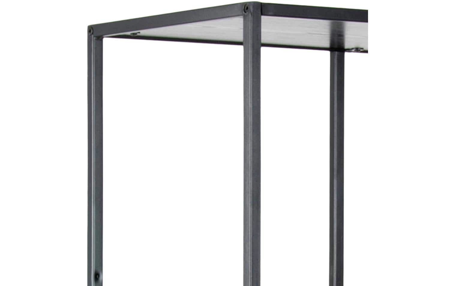 AC Design Regal Seaford 77 x 35 x 185 cm, Schwarz