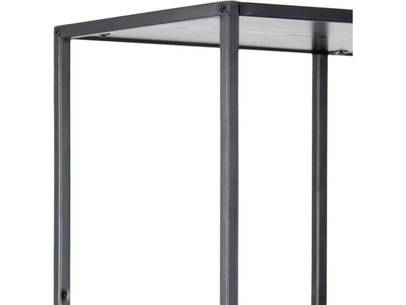 AC Design Regal Seaford 77 x 35 x 185 cm, Schwarz