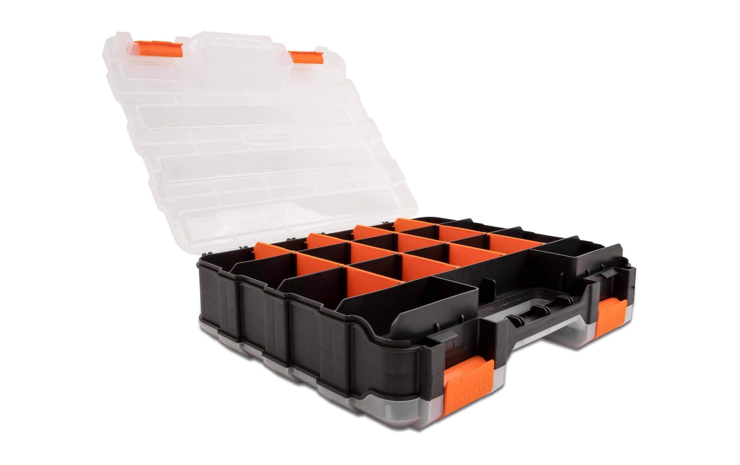 Delock Sortimentskasten Orange / Schwarz 34 Fächer Delock Sortimentskasten Orange / Schwarz 34 Fächer