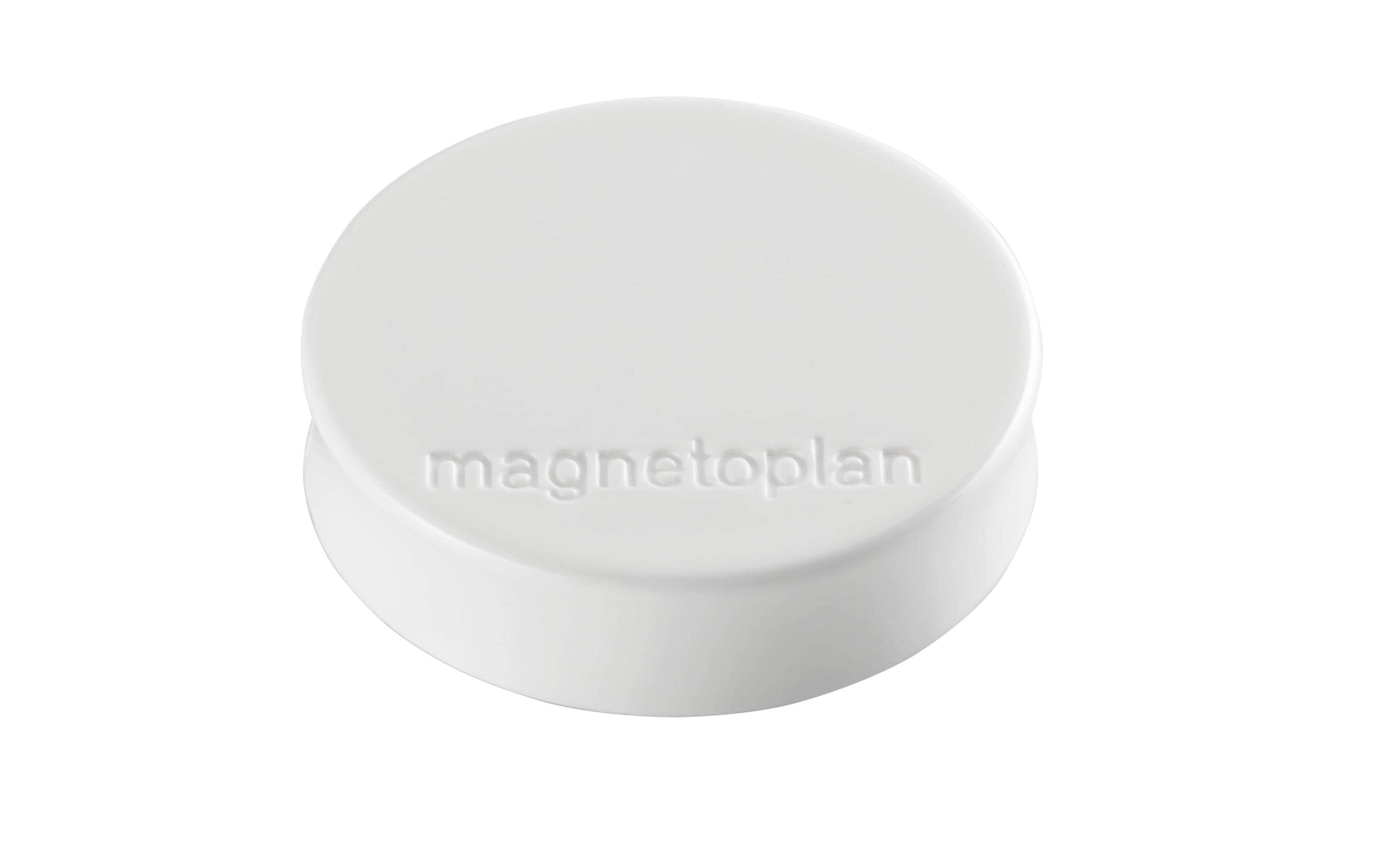 Magnetoplan Haftmagnet Ergo Medium Ø 3 cm Weiss, 10 Stück