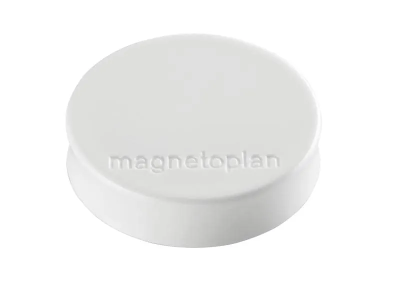 Magnetoplan Haftmagnet Ergo Medium Ø 3 cm Weiss, 10 Stück