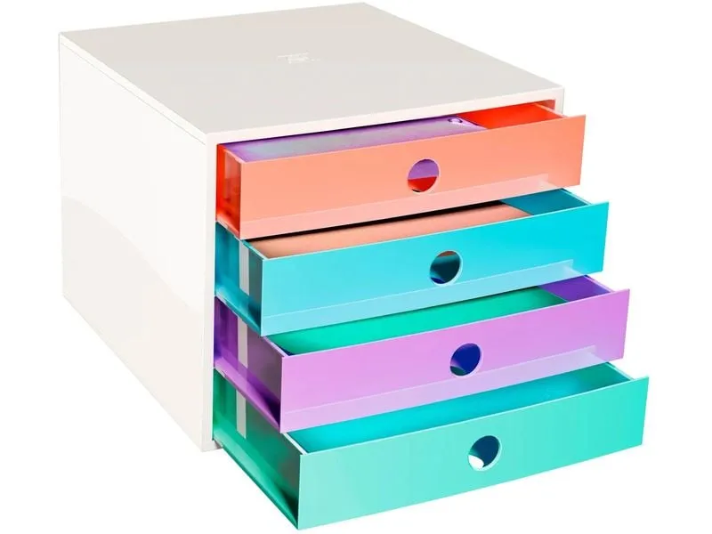 Exacompta Filibox A4+ Candy Tidy 4 Schubladen DIN A4+ Kunststoff