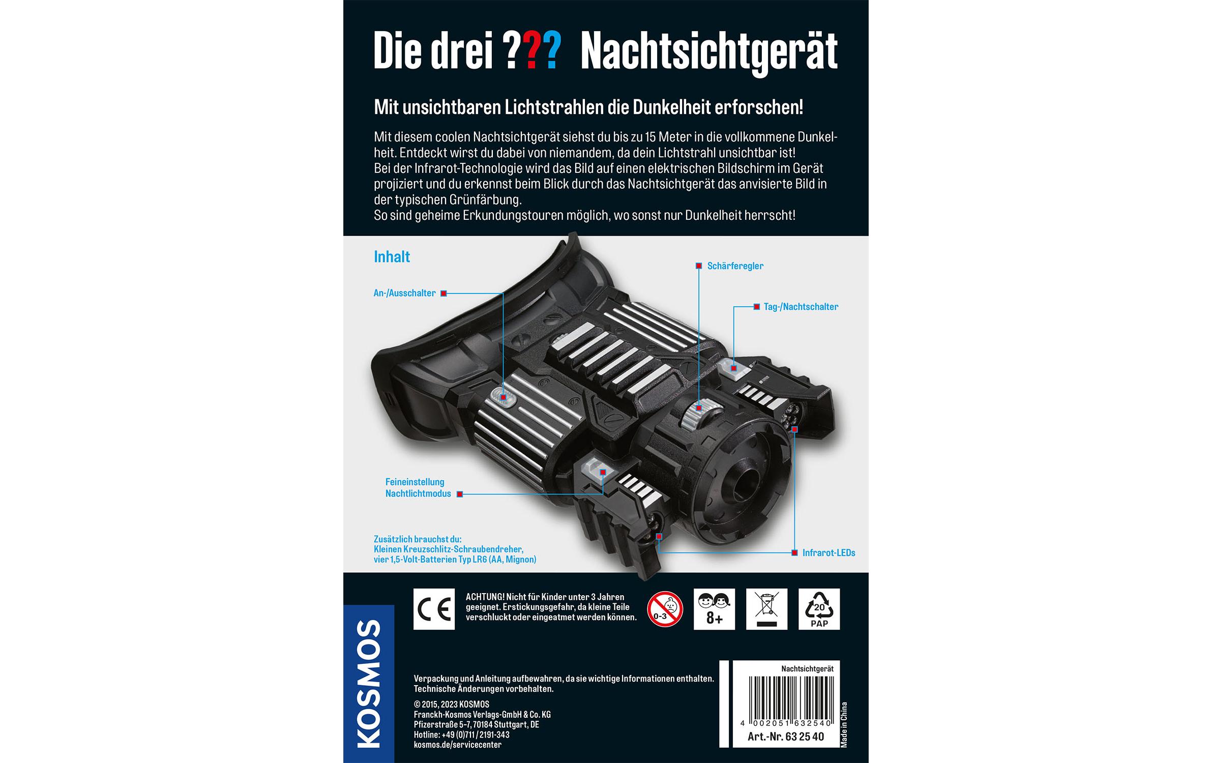 Kosmos Detektivausrüstung Die drei ??? Nachtsichtgerät Kosmos Detektivausrüstung Die drei ??? Nachtsichtgerät