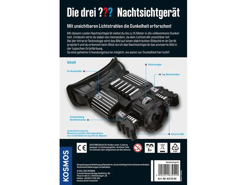 Kosmos Detektivausrüstung Die drei ??? Nachtsichtgerät Kosmos Detektivausrüstung Die drei ??? Nachtsichtgerät