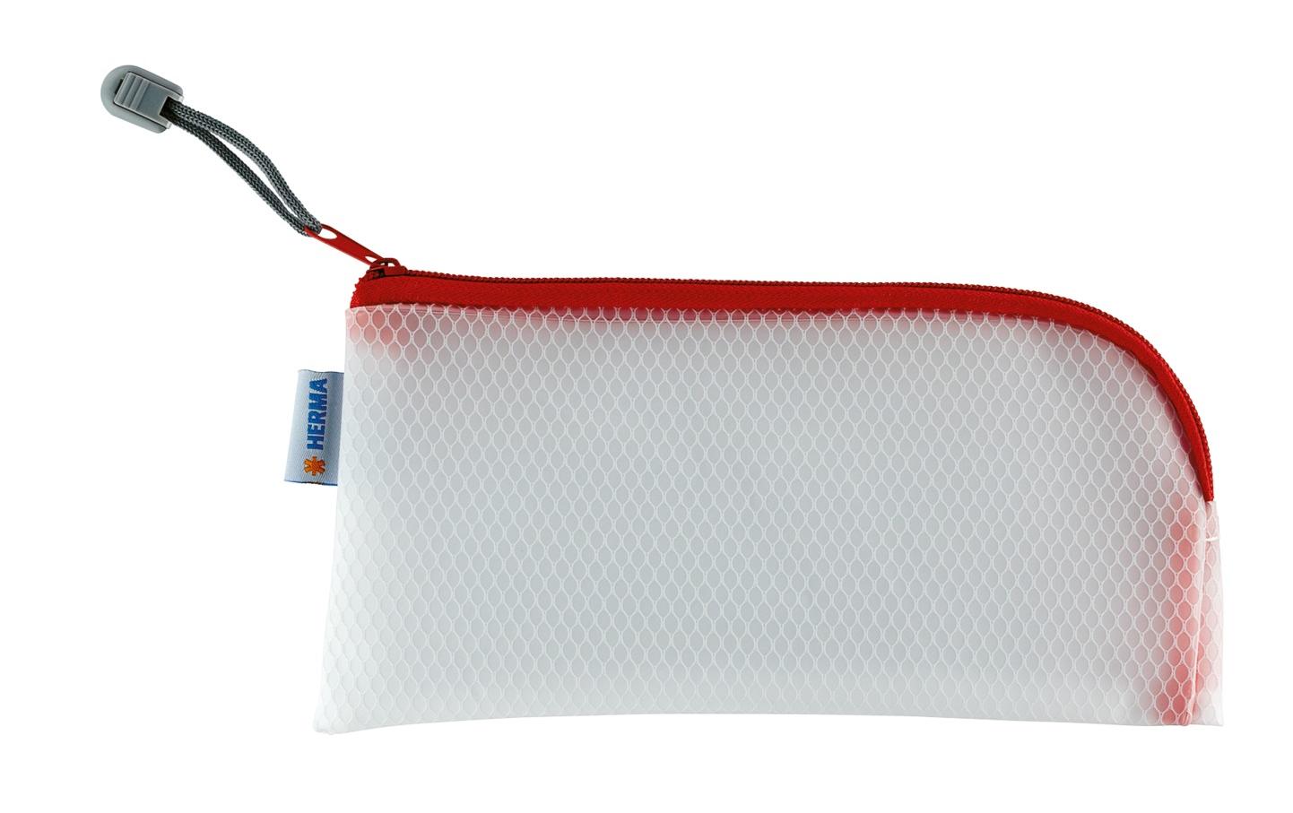 HERMA Etui Mesh Bag 23 x 11 cm, Rot/Weiss HERMA Etui Mesh Bag 23 x 11 cm, Rot/Weiss
