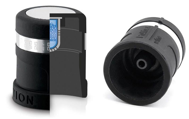 Pulltex Weinflaschenverschluss AntiOx Schwarz