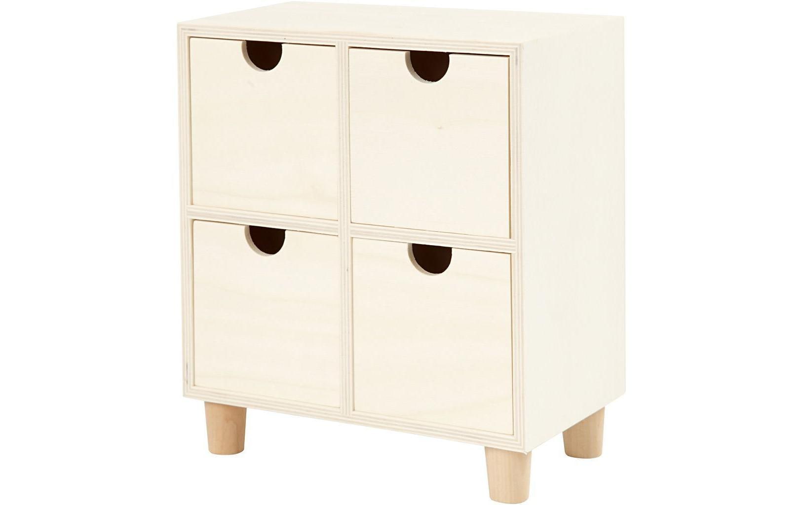 Creativ Company Holzartikel Mini 23 x 20 x 11.5 cm Mini-Kommode