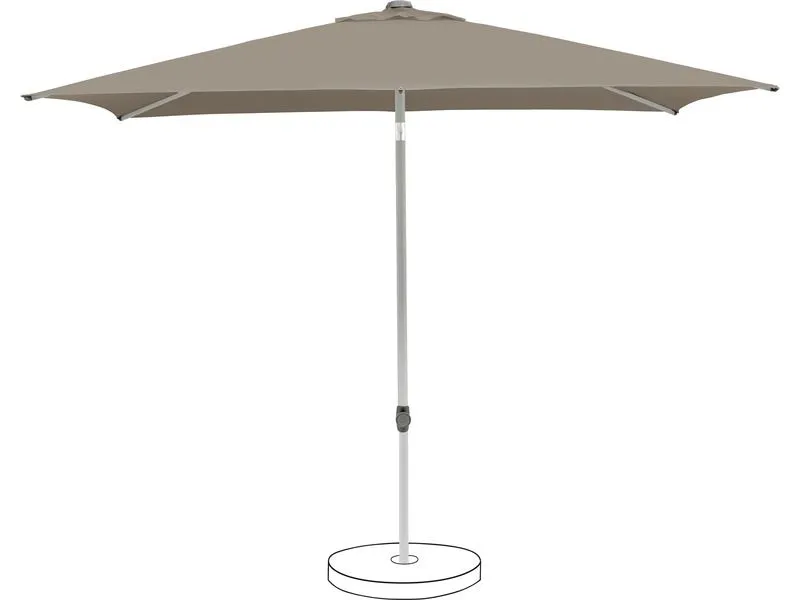 Suncomfort by Glatz Sonnenschirm Pop Up, 250 x 200 cm, Light Taupe Suncomfort by Glatz Sonnenschirm Pop Up, 250 x 200 cm, Light Taupe