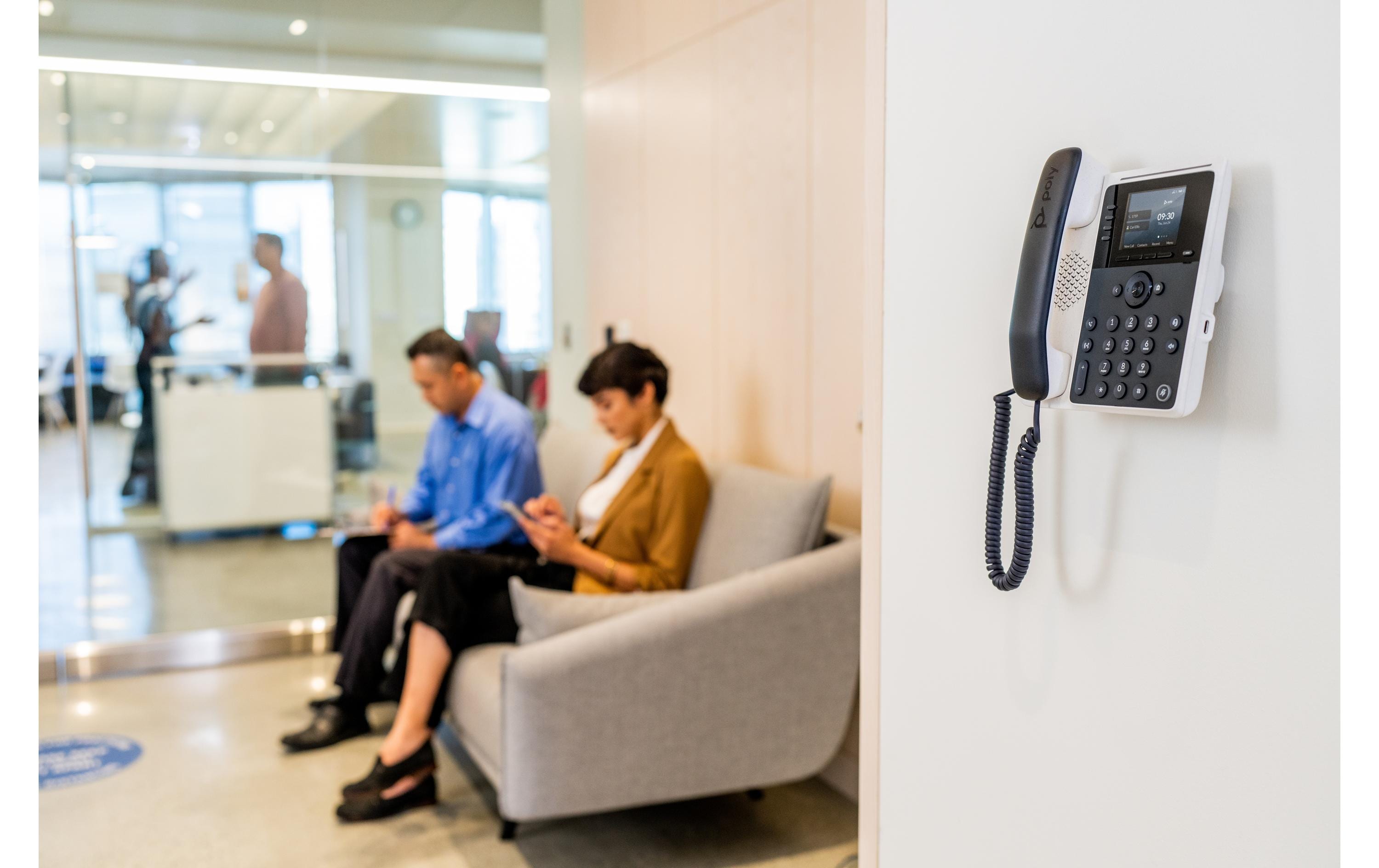 Poly Tischtelefon Edge E100 Schwarz/Weiss Poly Tischtelefon Edge E100 Schwarz/Weiss