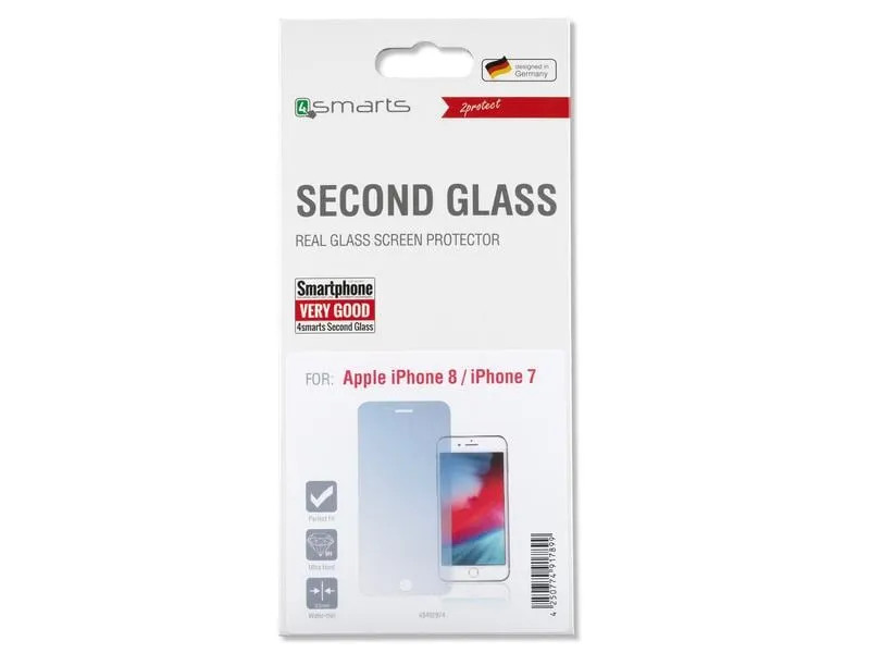 4smarts Displayschutz Second Glass 2.5D iPhone SE2 / SE3 / 8 / 7 4smarts Displayschutz Second Glass 2.5D iPhone SE2 / SE3 / 8 / 7