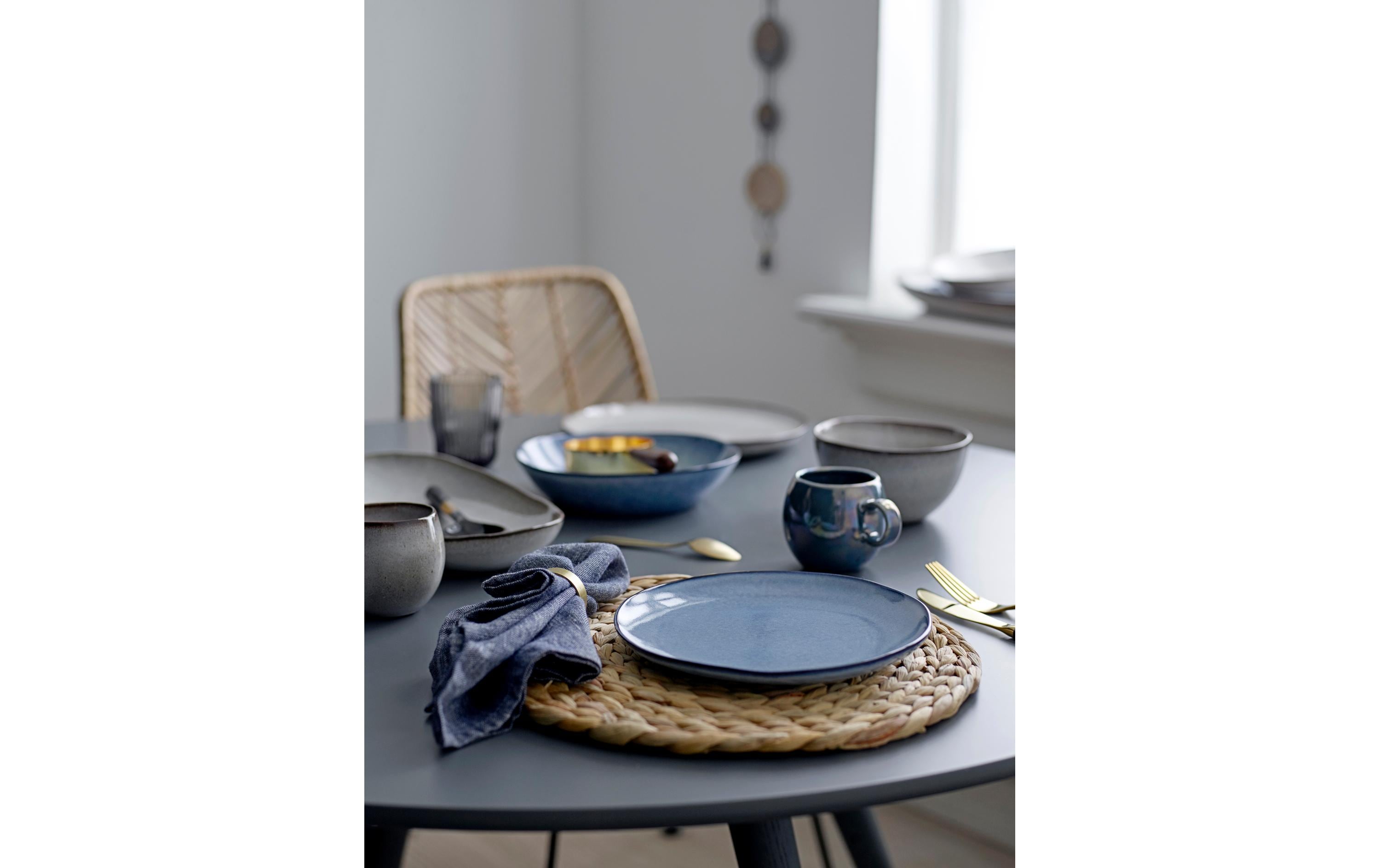 Bloomingville Speise-Service Sandrine 12-teilig, Blau