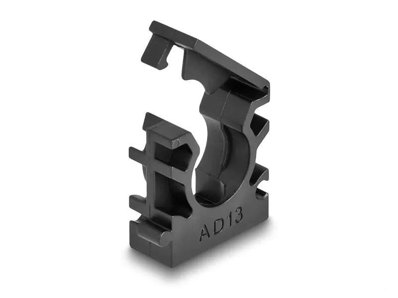 Delock Kabelschlauchhalter 13 mm, 8 Stück, Schwarz
