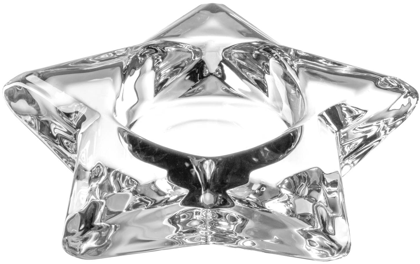 Leonardo Teelichthalter Autentico Stern, 4 x 15 cm, Transparent