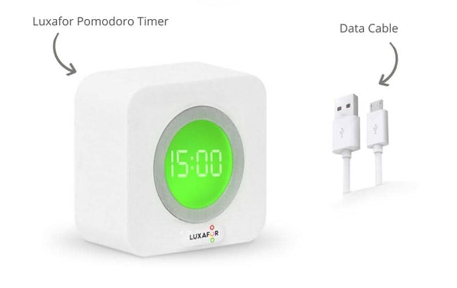 Luxafor Pomodoro Timer mit 0.5 m USB-A Kabel