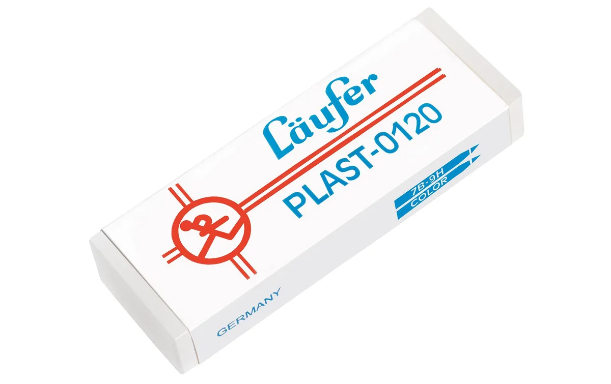 Läufer Radiergummi Plast 0120 Weiss