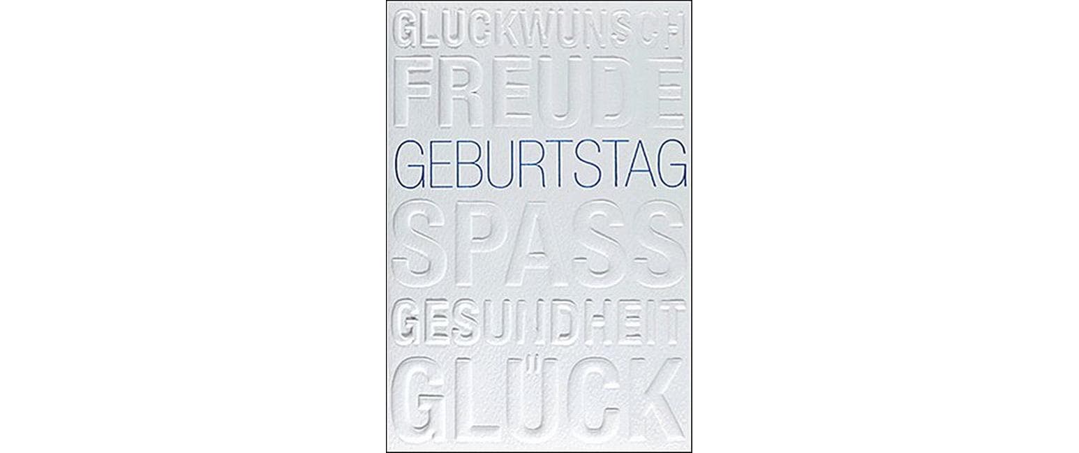 ABC Glückwunschkarte Geburtstag 12.5 x 17.6 cm