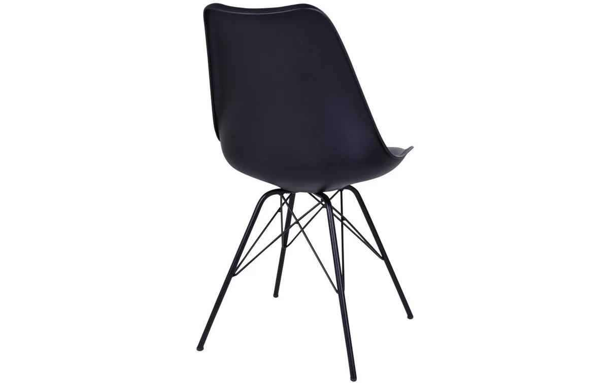 House Nordic Stuhl Oslo 2 Stück, 57 x 86 cm, Schwarz