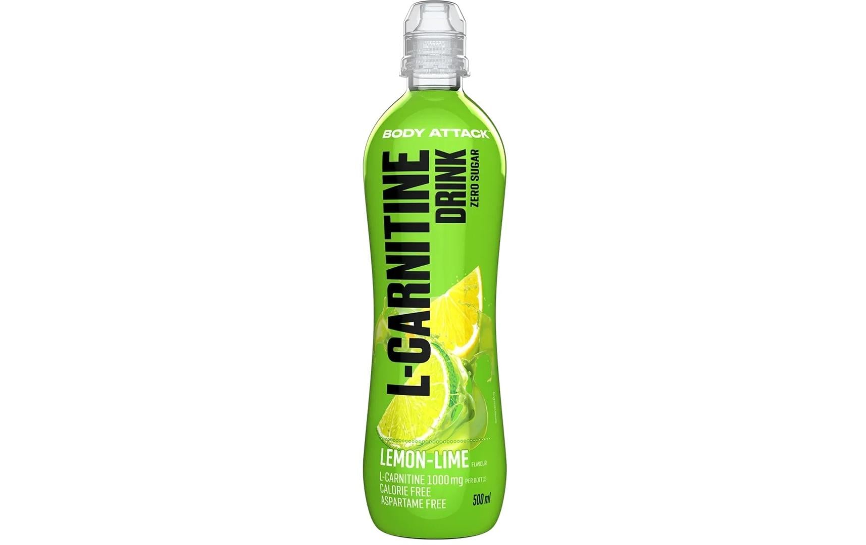 PowerFood One Body Attack L-Carnitine Drink Lemon Lime, 18 x 500 ml PowerFood One Body Attack L-Carnitine Drink Lemon Lime, 18 x 500 ml