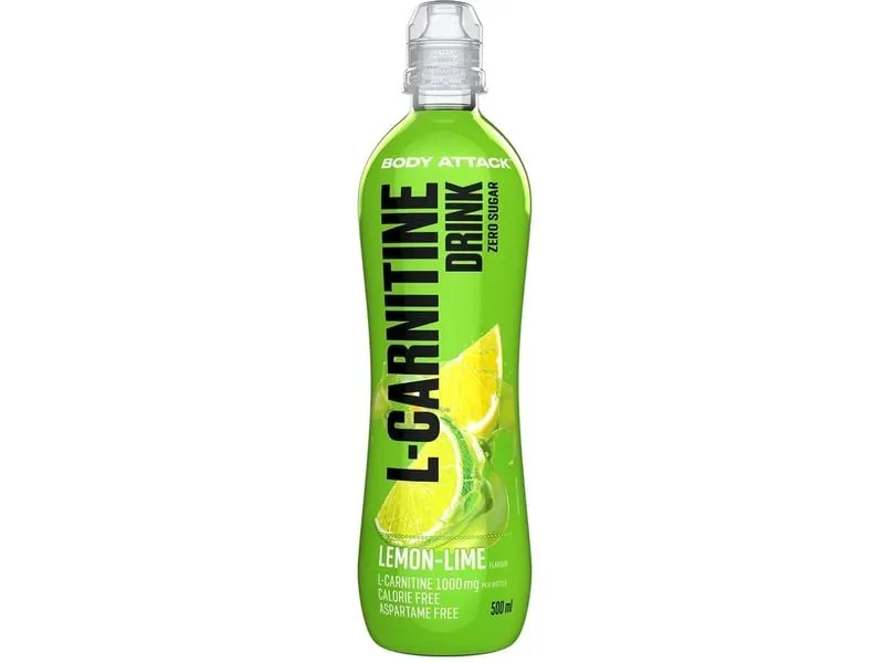 PowerFood One Body Attack L-Carnitine Drink Lemon Lime, 18 x 500 ml PowerFood One Body Attack L-Carnitine Drink Lemon Lime, 18 x 500 ml