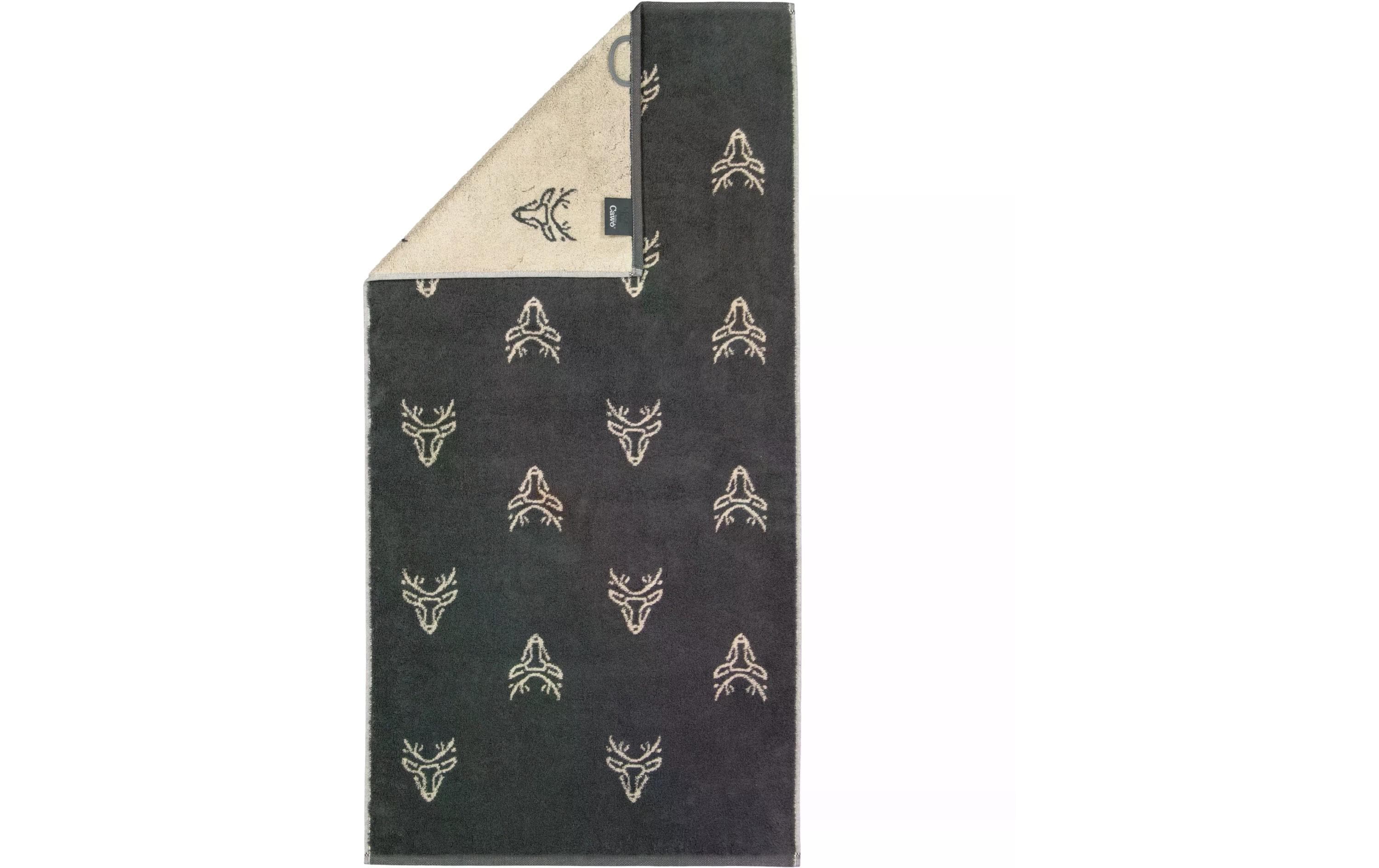 Cawö Duschtuch Edition Allover 70 x 140 cm, Beige/Granit