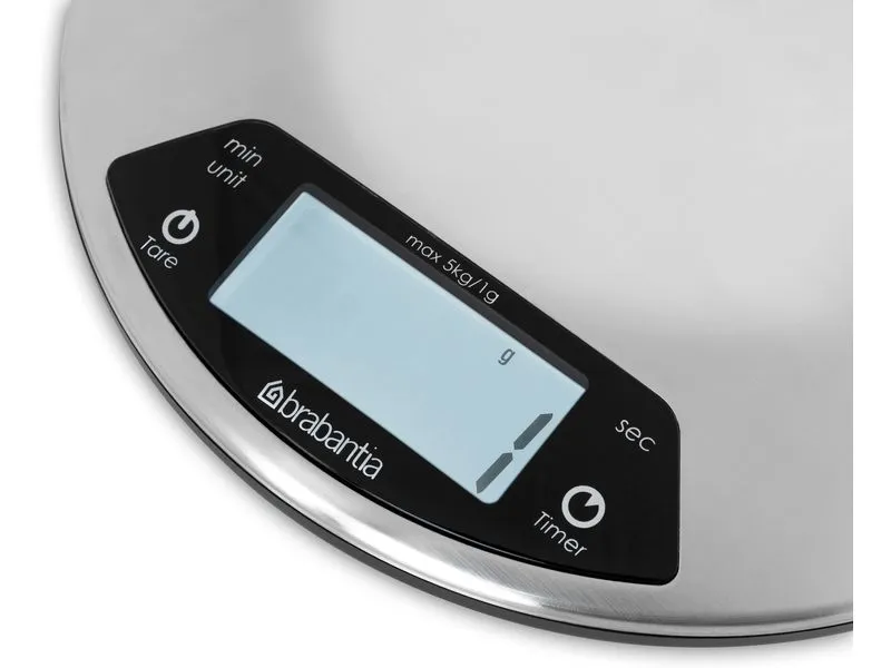 Brabantia Küchenwaage Profile Silber