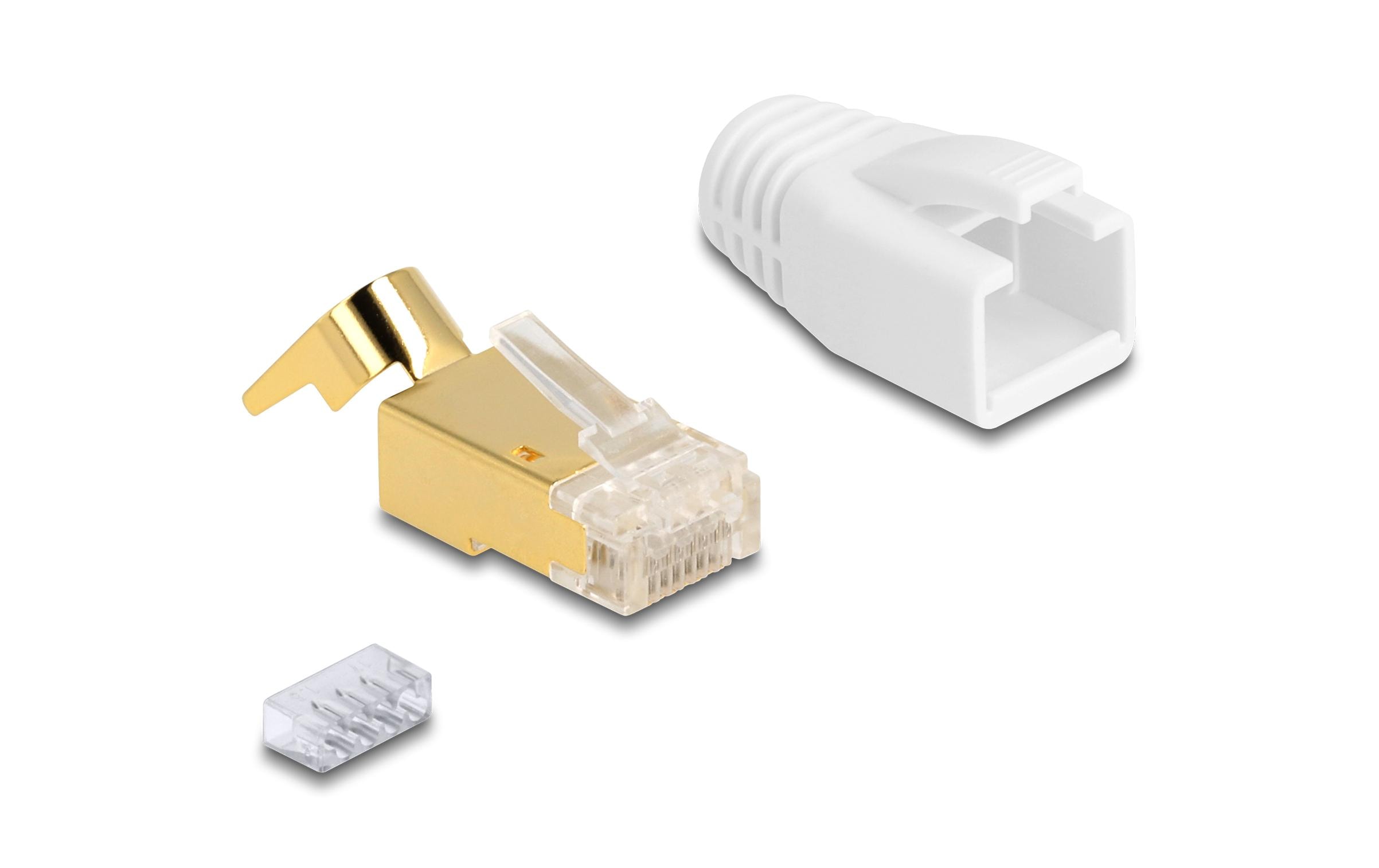Delock Stecker RJ45, S/FTP, Cat.7 25 Stück, Transparent Delock Stecker RJ45, S/FTP, Cat.7 25 Stück, Transparent