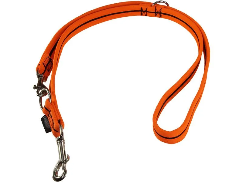 Grossenbacher Hundeleine 180 cm, 20 mm, Schwarz/Orange Grossenbacher Hundeleine 180 cm, 20 mm, Schwarz/Orange
