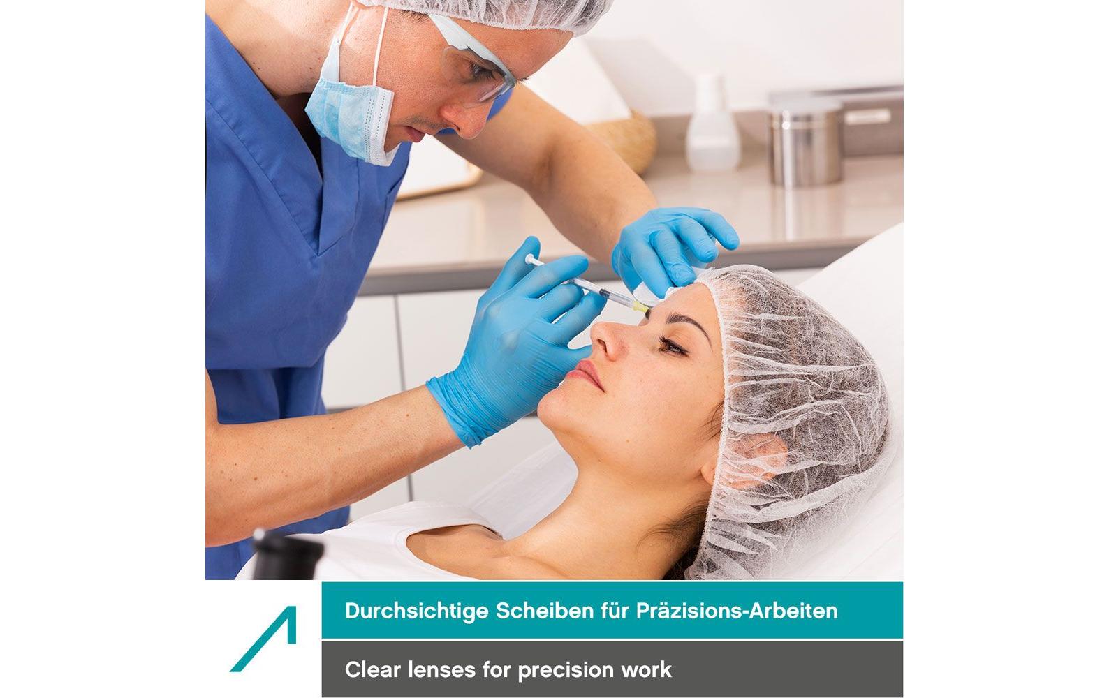 ACE Schutzbrille Evo EN166 Weiss Transparent